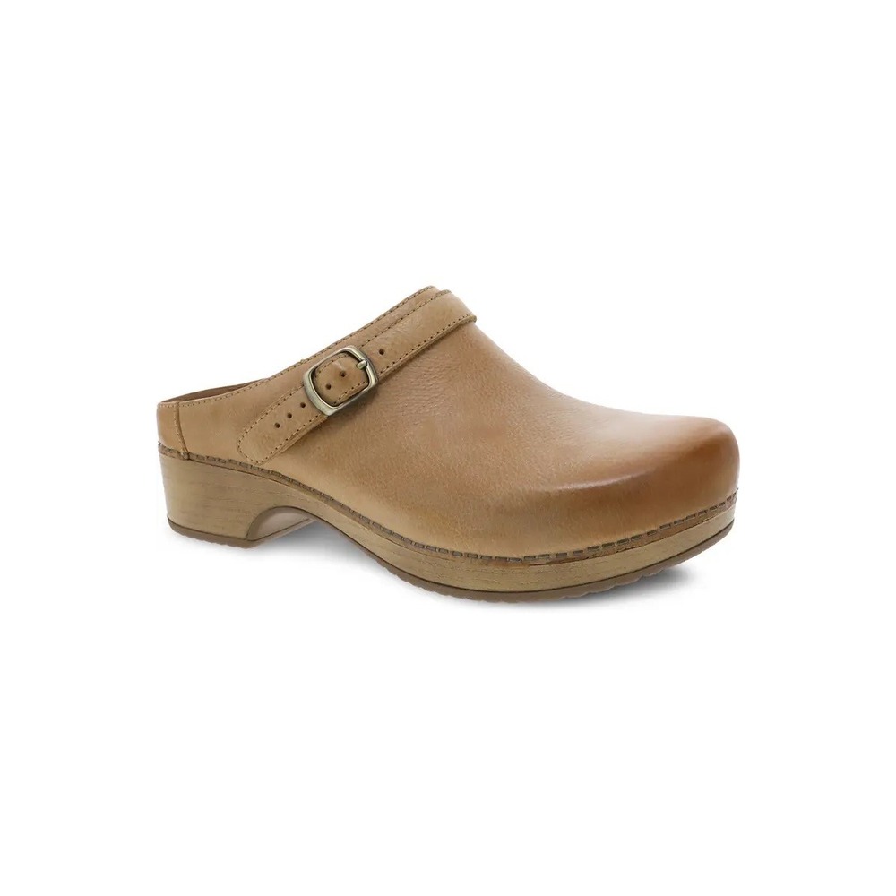 Dansko Womens Tan Leather Clogs